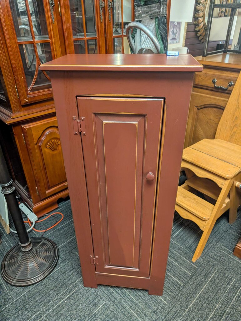 Country Solid Pine One Door Cabinet