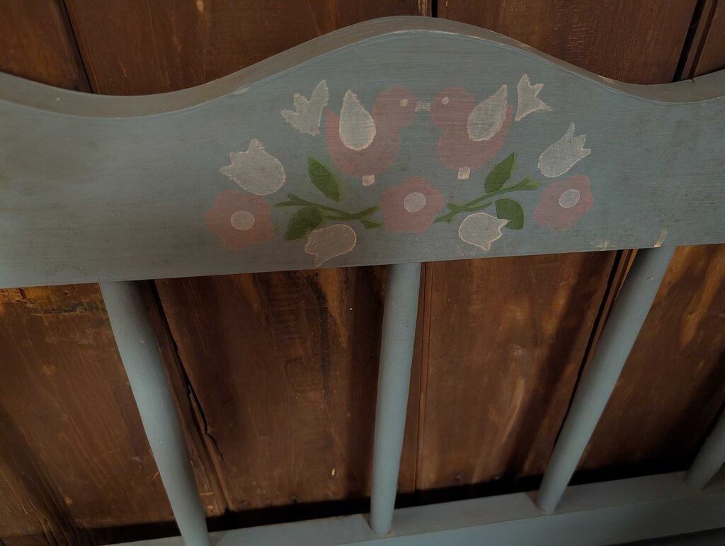 Country Pine Painted Storage Bench