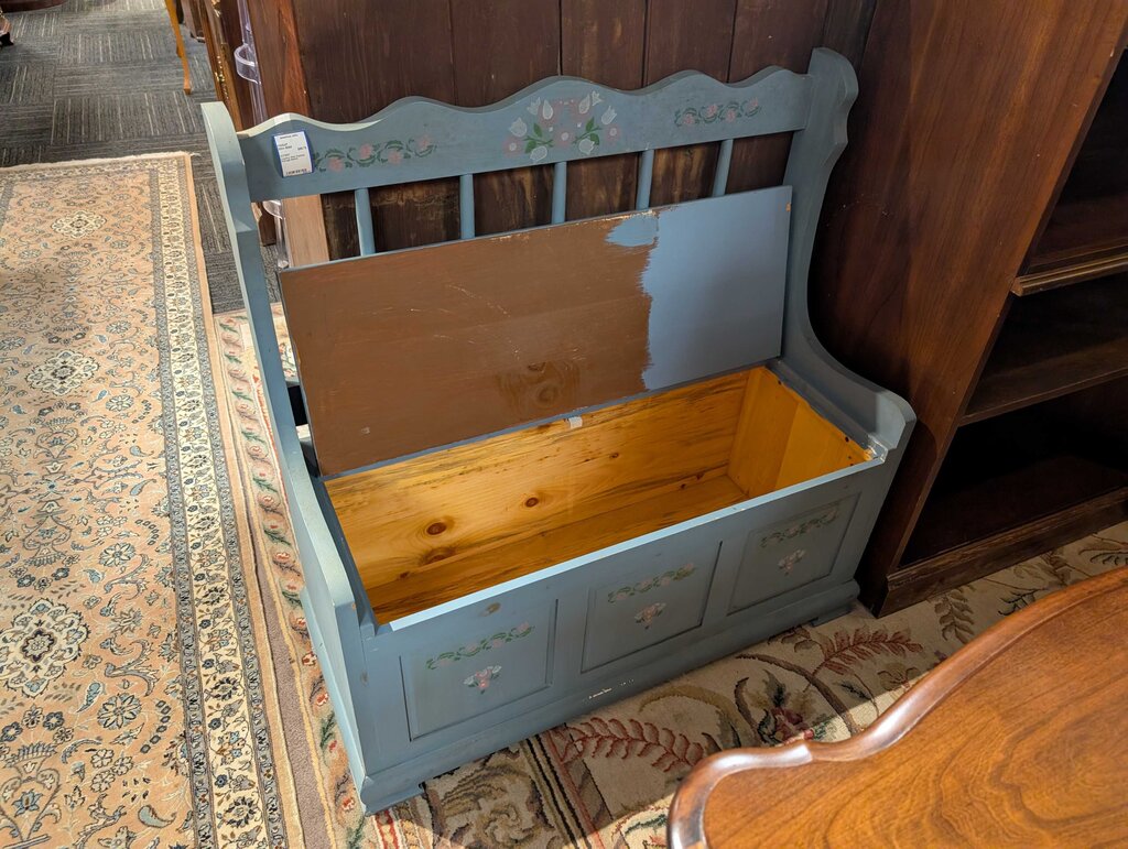 Country Pine Painted Storage Bench