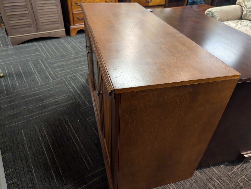 Traditional Oak Three-door Media Cabinet by Eagle Industries