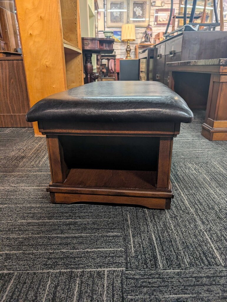Faux Marble Coffee Table with Nesting Bench