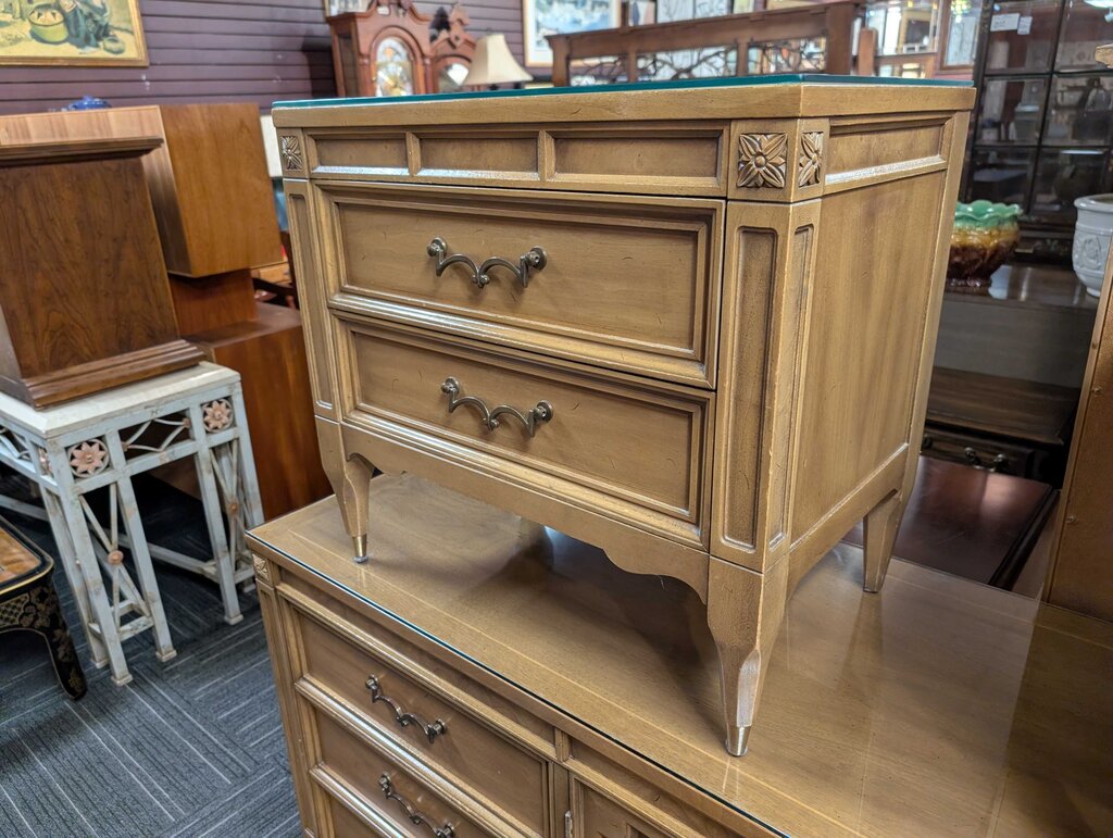 Vintage Two Drawer Nightstand