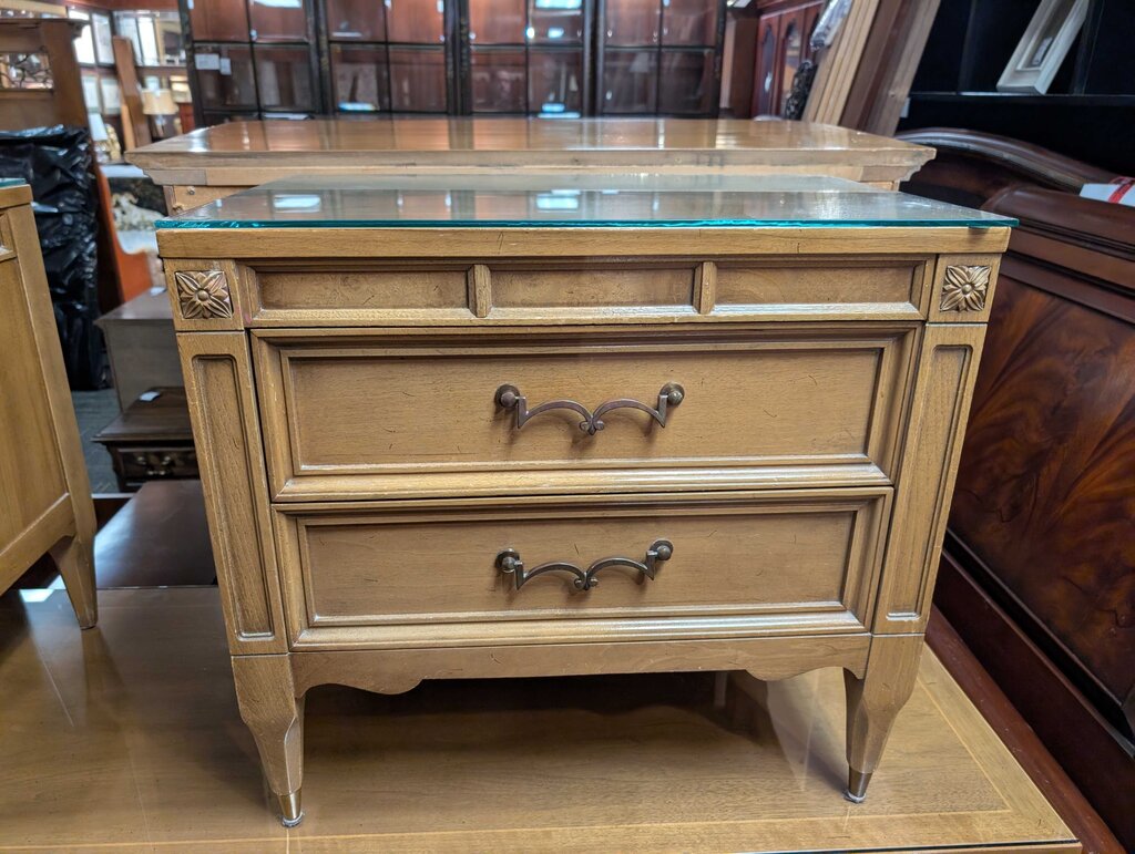 Vintage Two Drawer Nightstand
