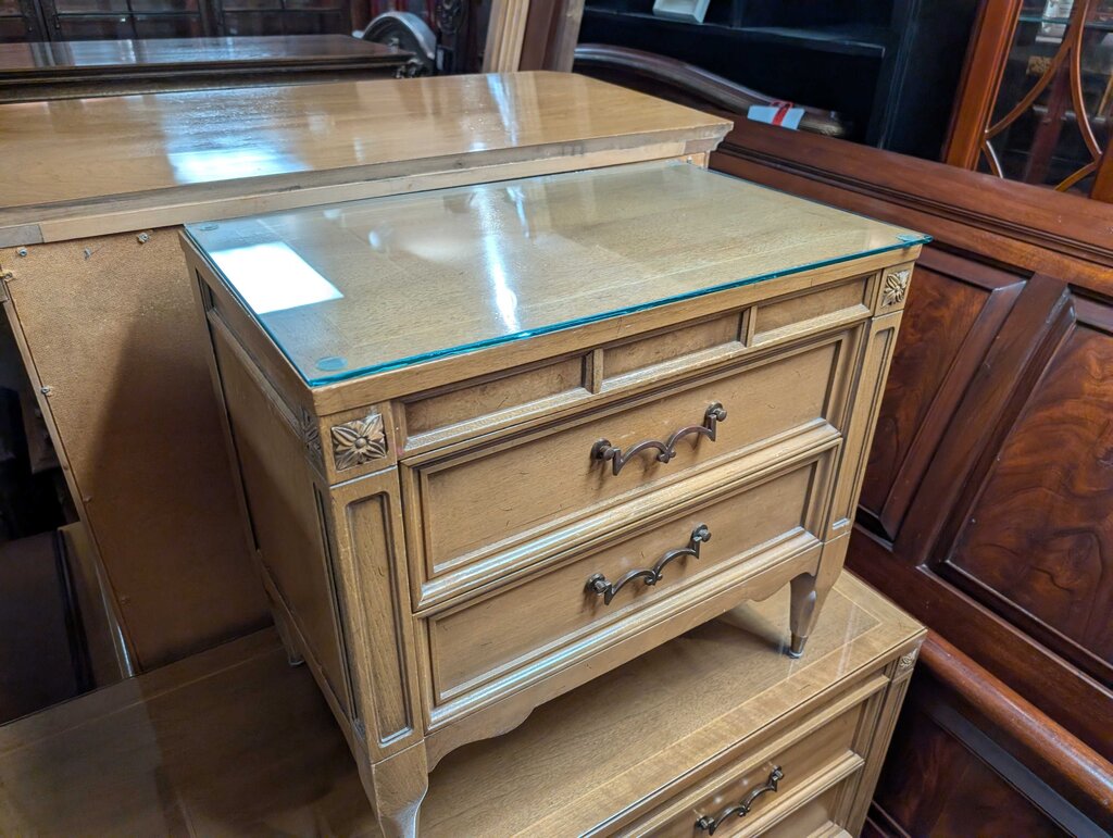 Vintage Two Drawer Nightstand
