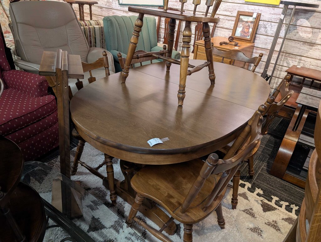 Maple Table With Six Chairs