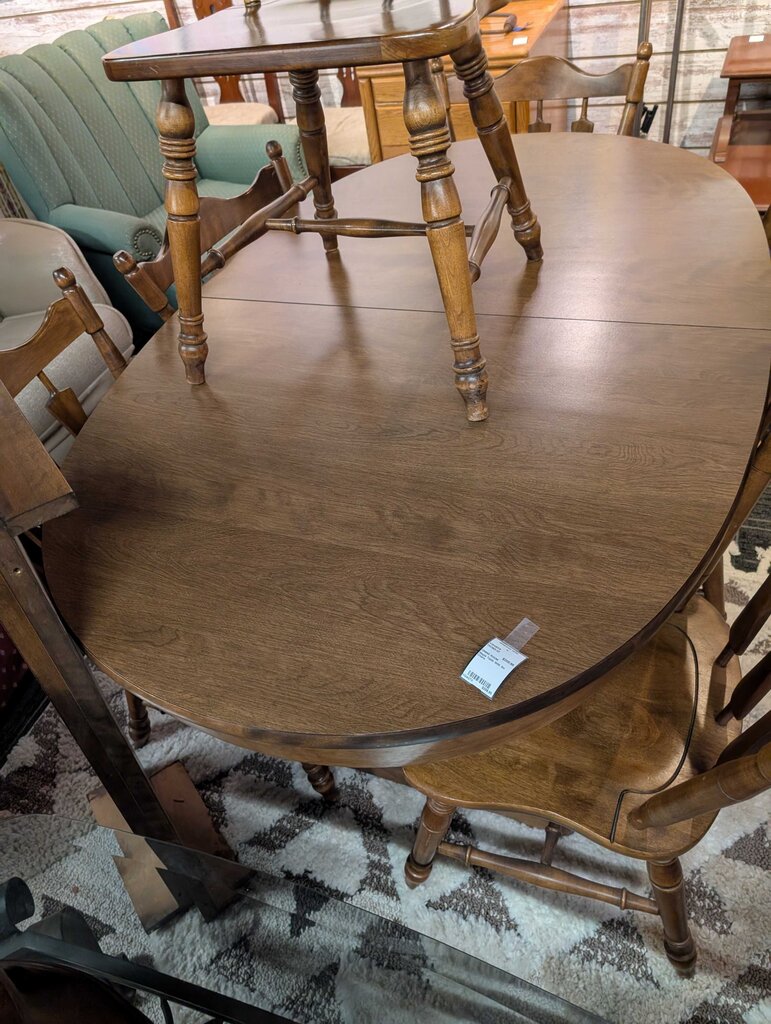 Maple Table With Six Chairs