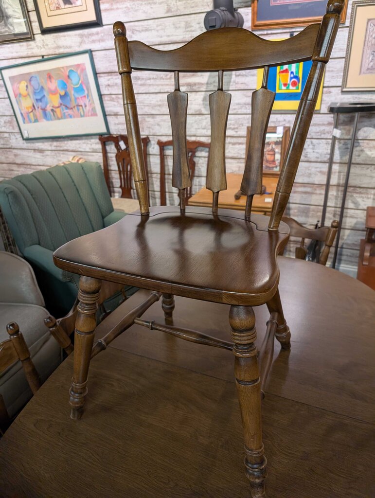 Maple Table With Six Chairs