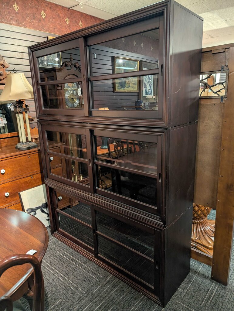 Pottery Barn Winslow Three-piece Stacking Display Cabinet
