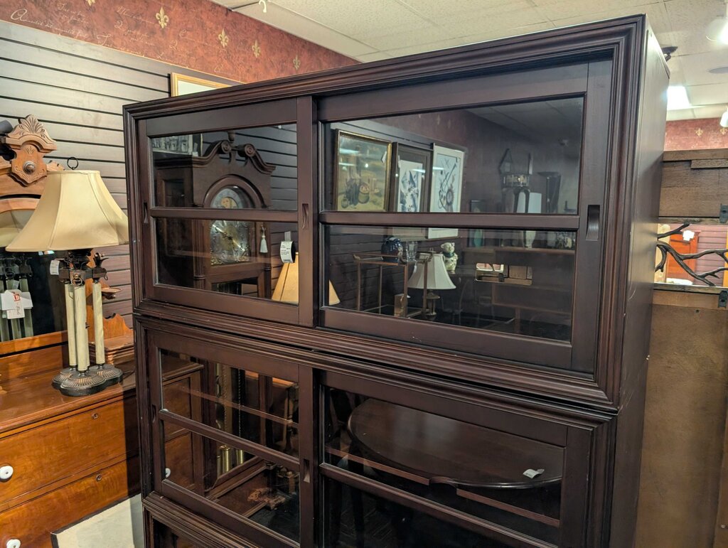 Pottery Barn Winslow Three-piece Stacking Display Cabinet
