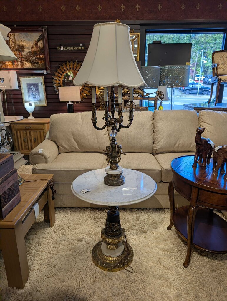 Vintage Marble Floor Lamp