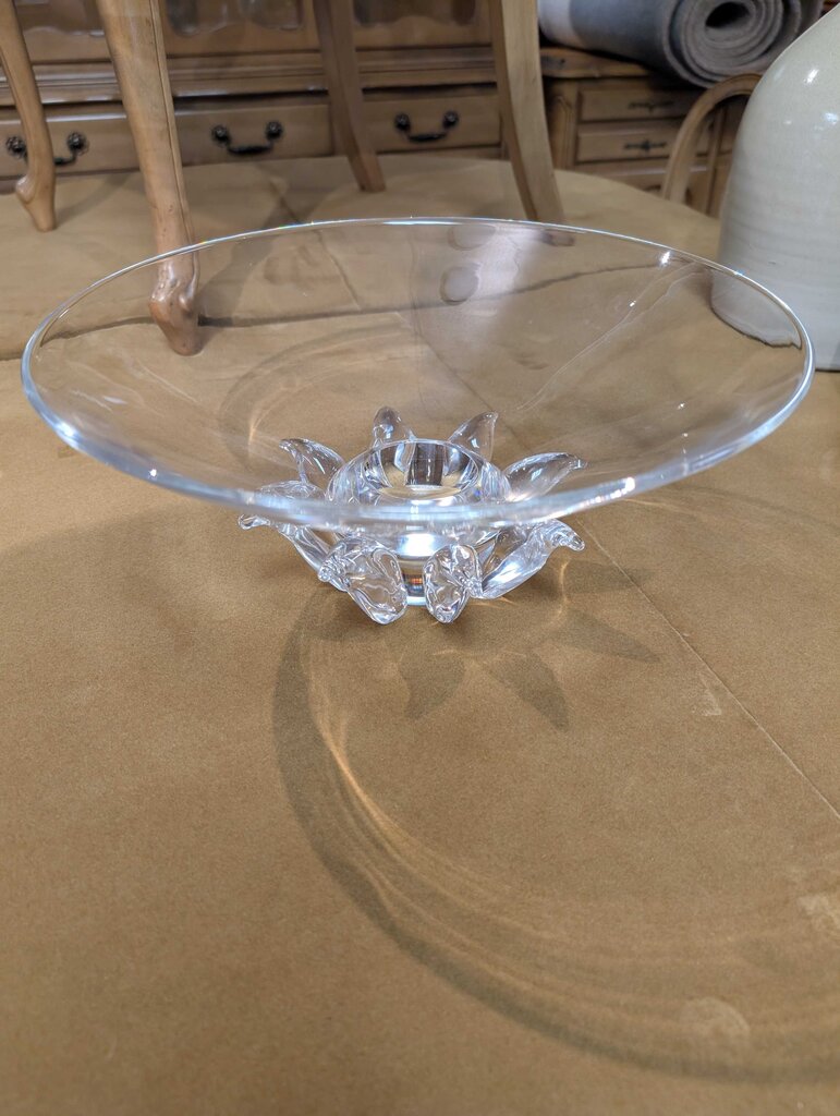 Steuben Footed Peony Bowl by Donald Pollard