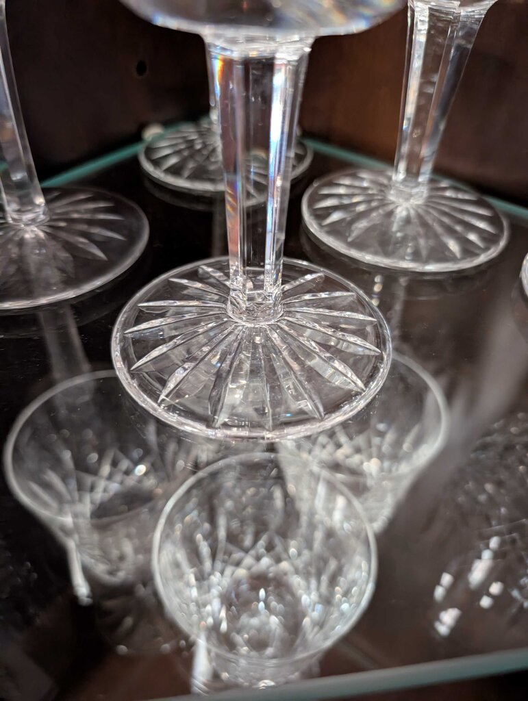 Set of 10 Waterford Lismore Wine Glasses