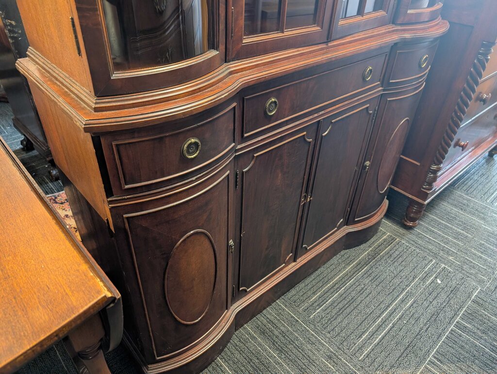 Vintage Mahogany China Cabinet