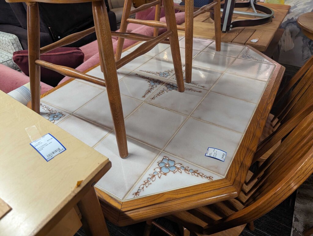 Tile Top Table With Four Chairs
