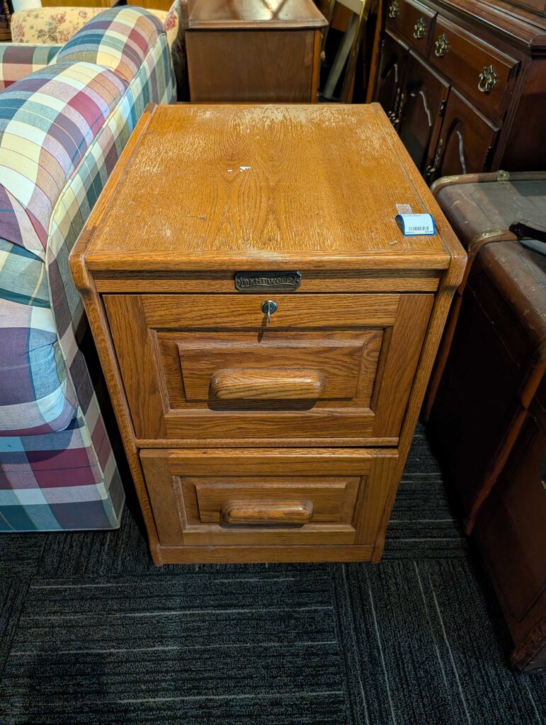 Oak File Cabinet