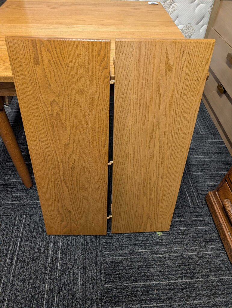 Solid Oak Table With Leaves