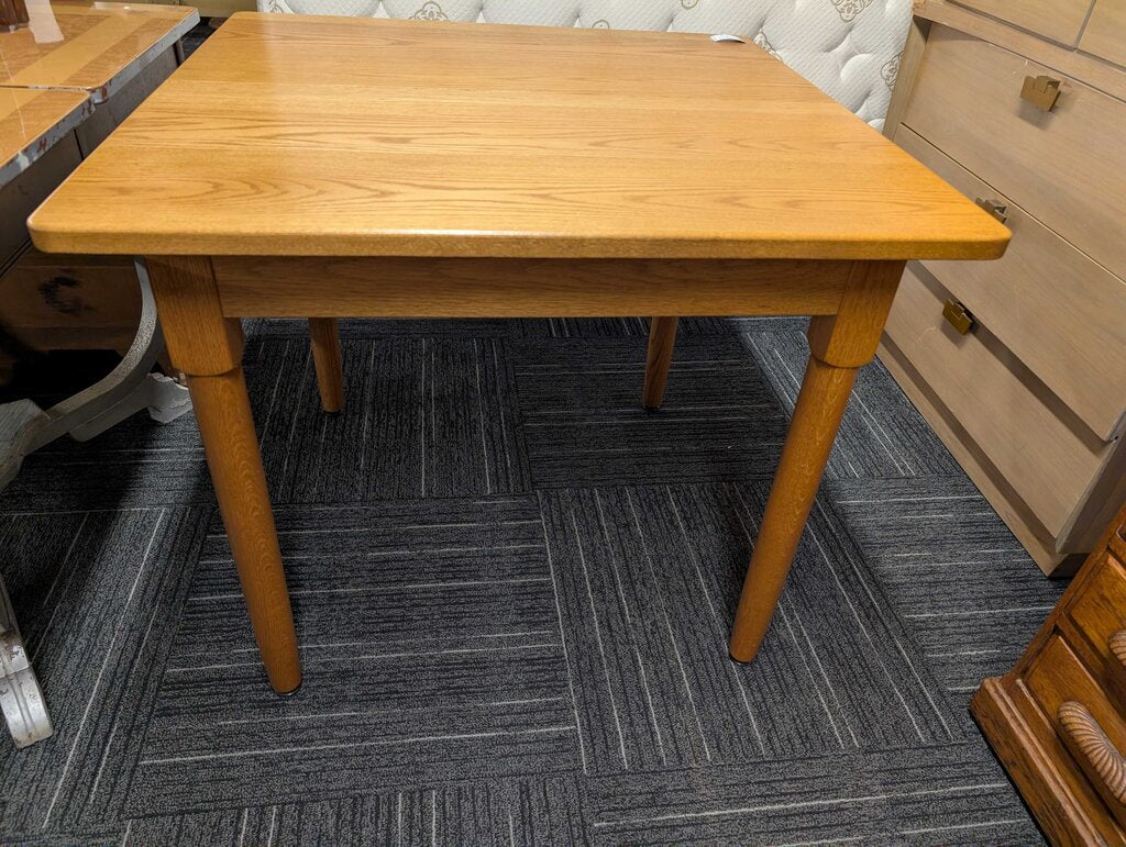 Solid Oak Table With Leaves