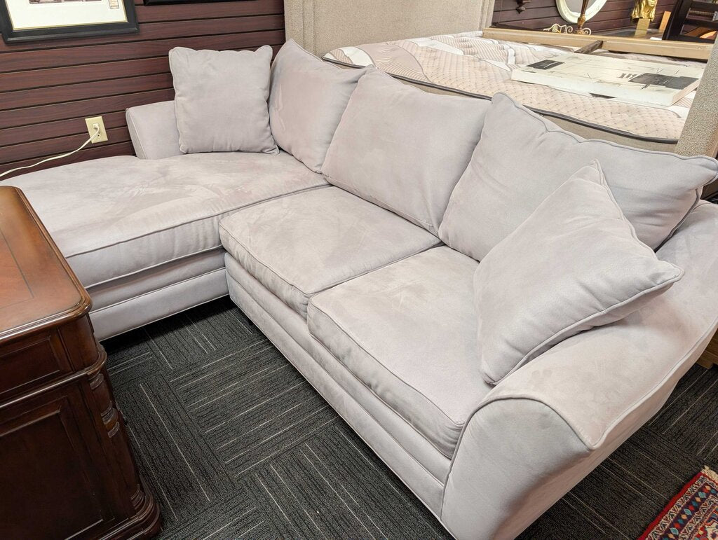 Microfiber Sofa With Lounge