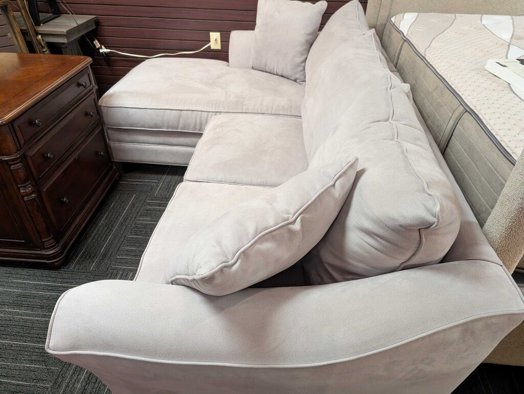 Microfiber Sofa With Lounge