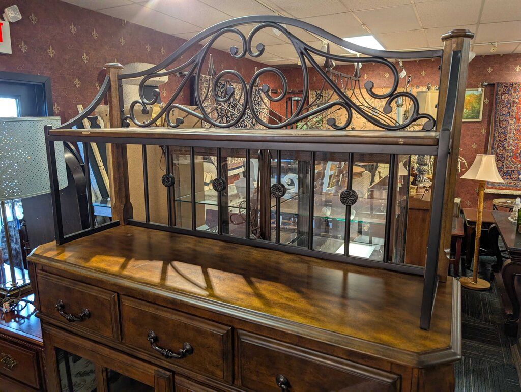 Large Two Door Bakers Rack/Bar Back