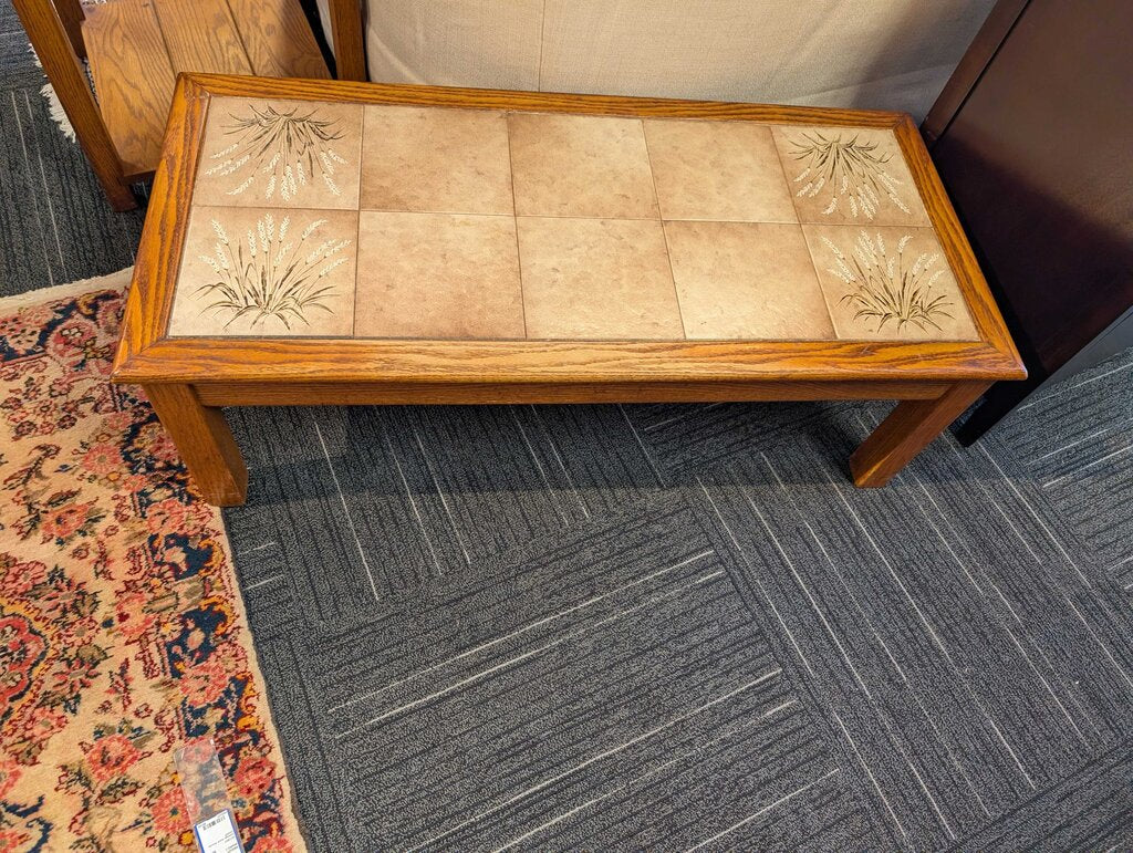 Vintage Tile Top Coffee Table