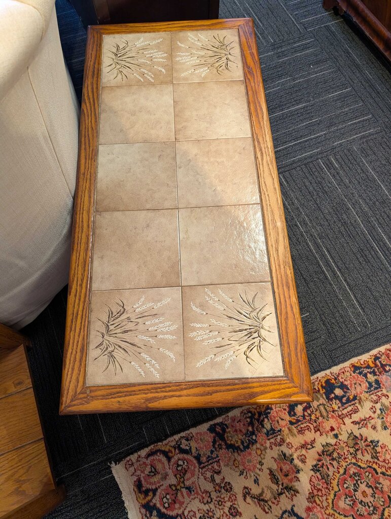 Vintage Tile Top Coffee Table