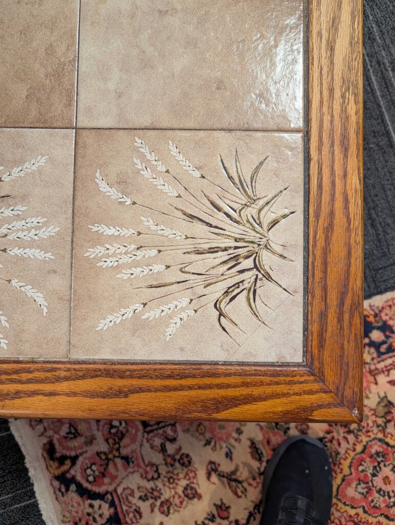 Vintage Tile Top Coffee Table