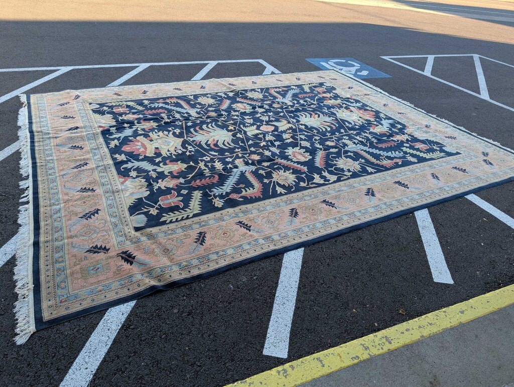 Vintage Hand Woven Wool Heriz Area Rug 11'10'' x 15'8''