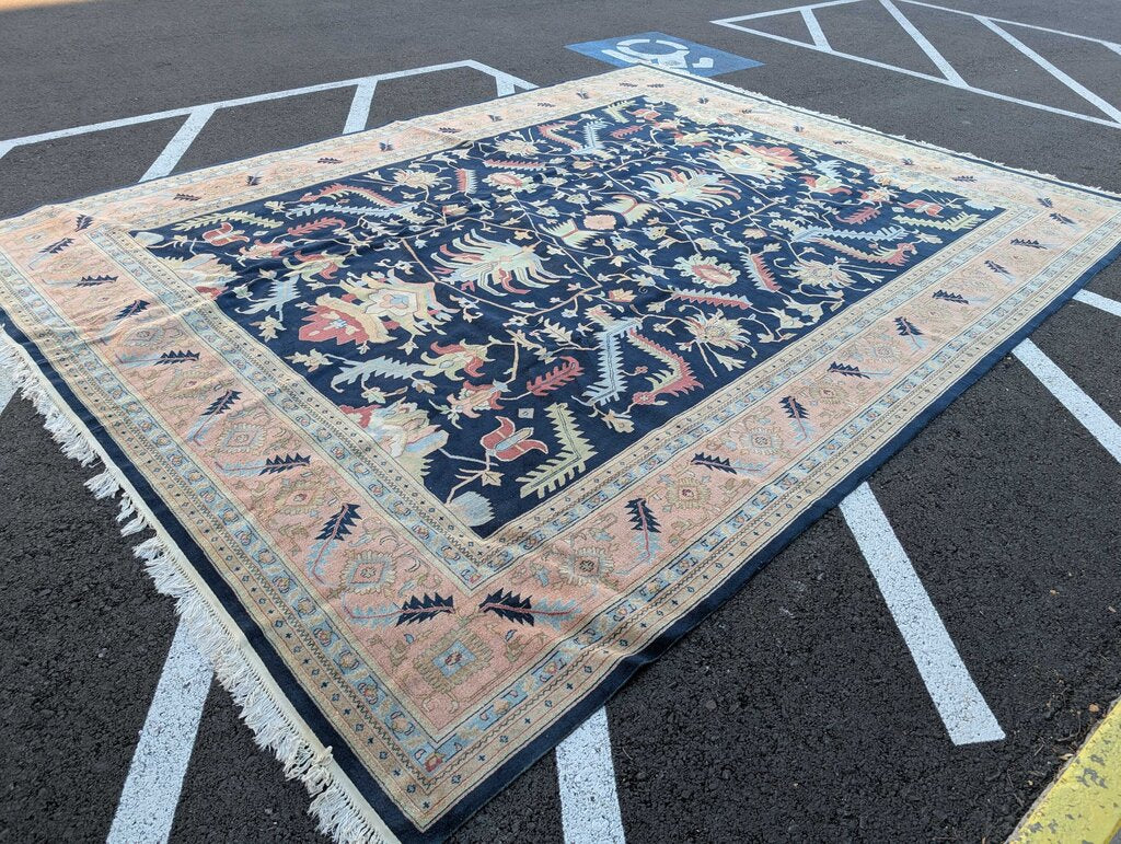 Vintage Hand Woven Wool Heriz Area Rug 11'10'' x 15'8''