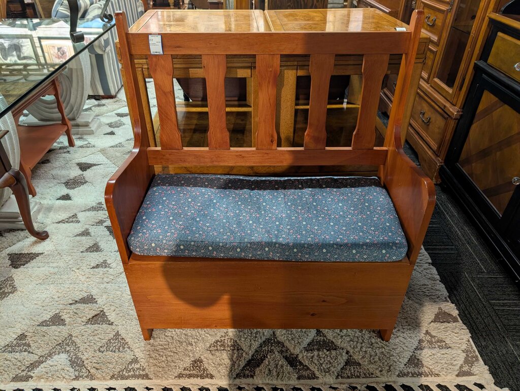 Pine Storage Bench