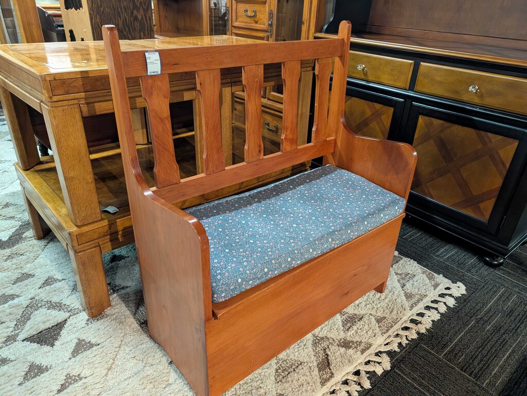 Pine Storage Bench