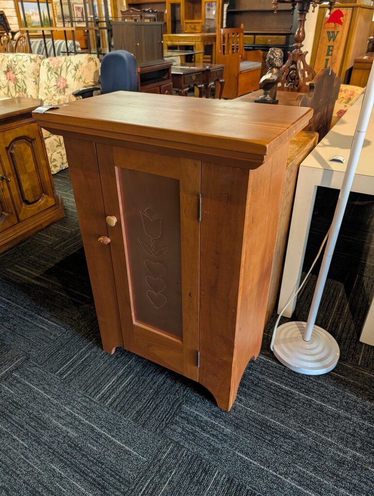 Solid Cherry 1" Top, Craftsman Bench One Drawer Stand