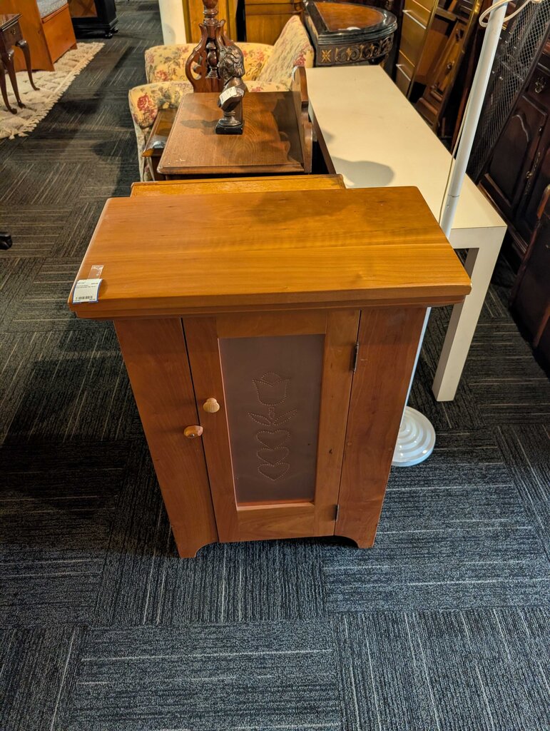 Solid Cherry 1" Top, Craftsman Bench One Drawer Stand