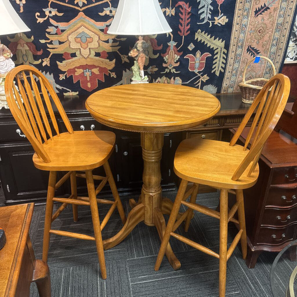 Modern Pub Table & Two Stools
