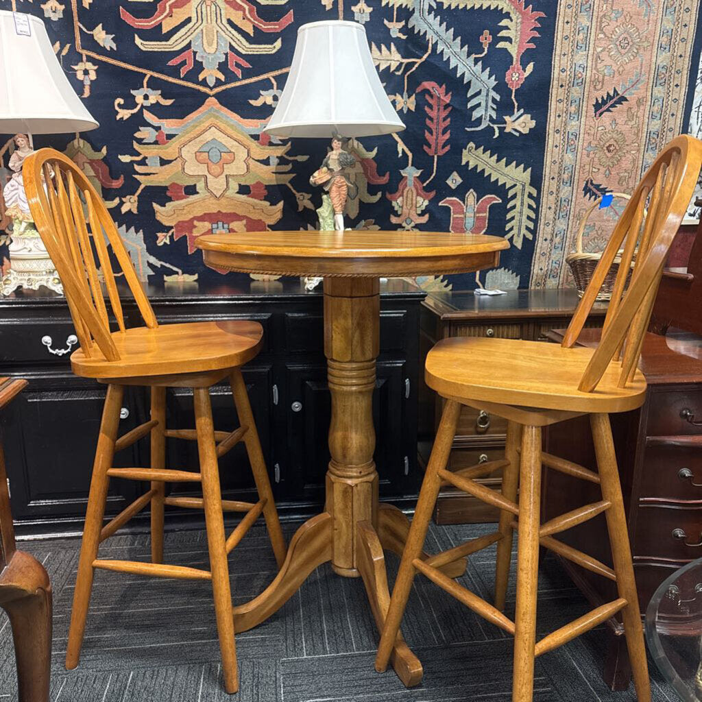 Modern Pub Table & Two Stools