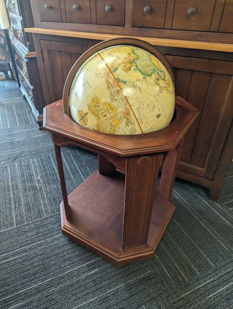Replogle globe on stand