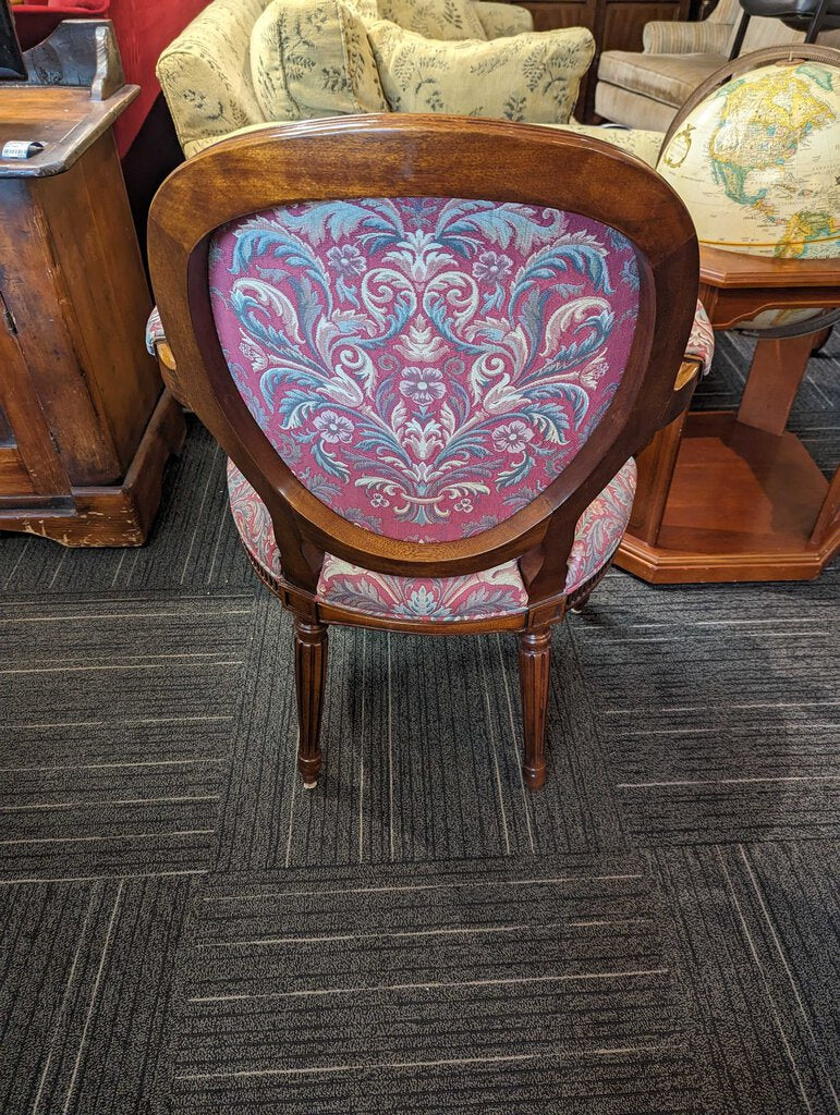 Formal Hickory Arm Chair