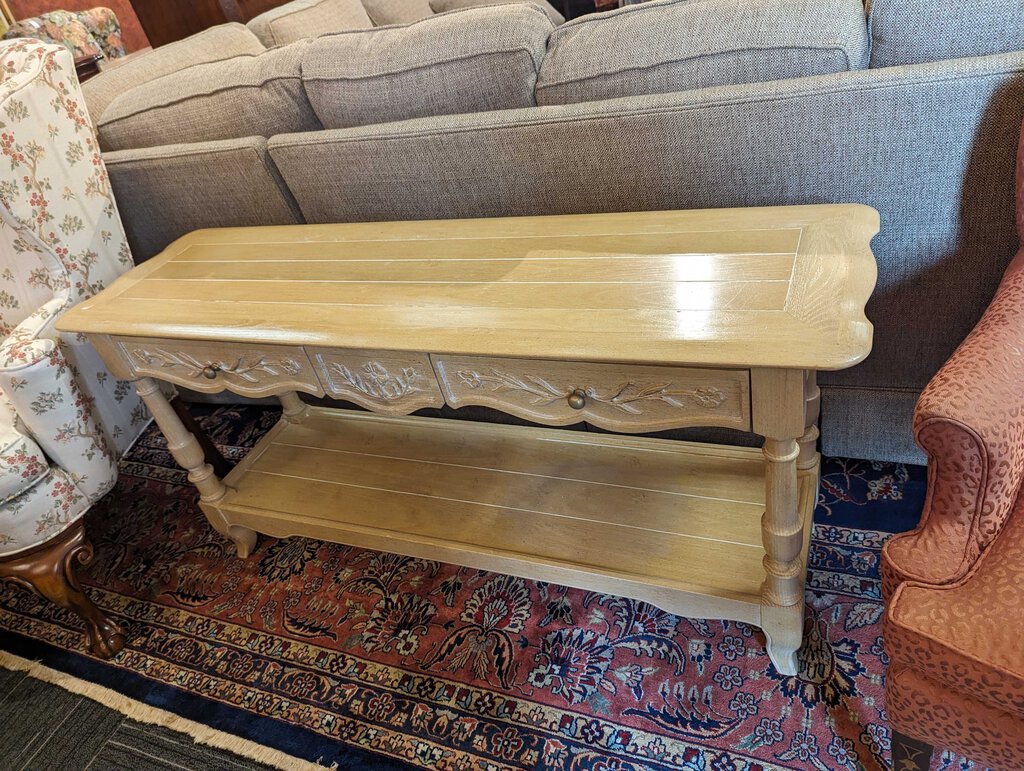 Oak Sofa Table By Century