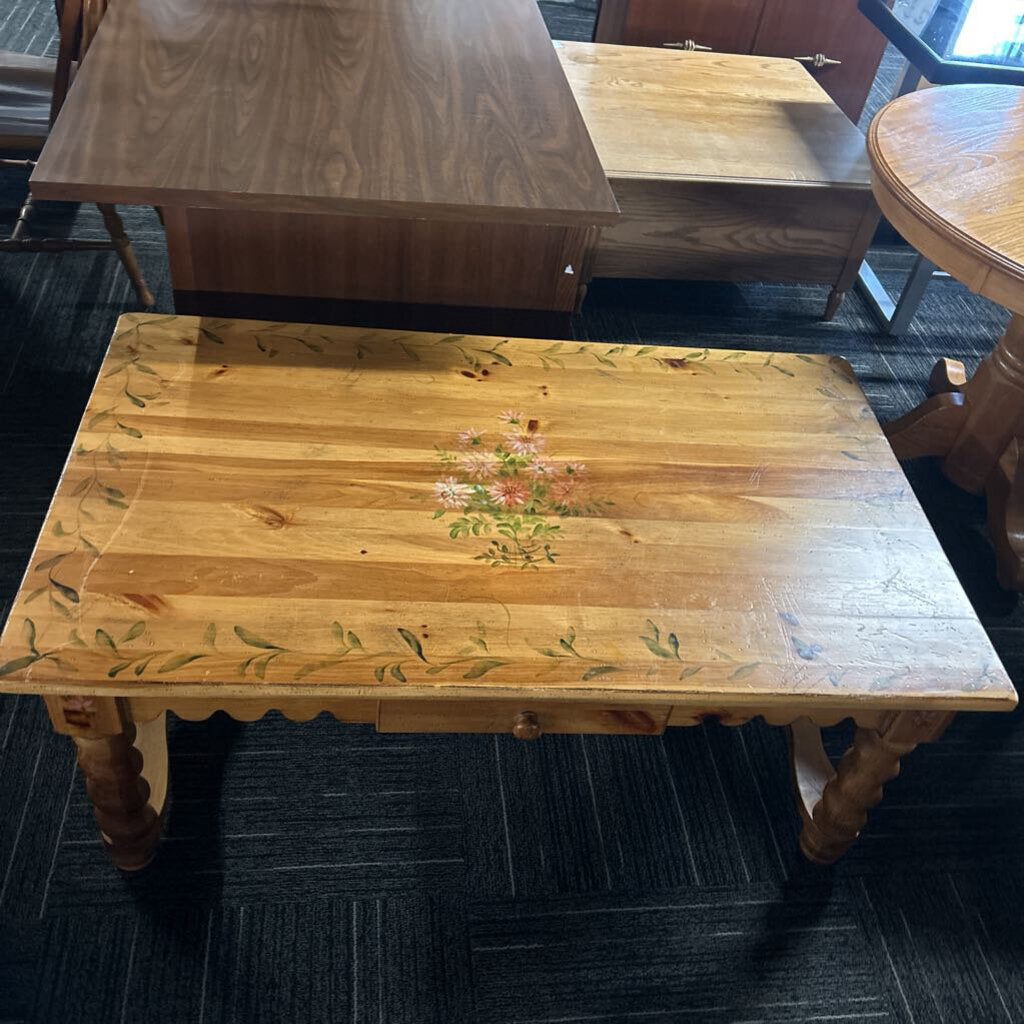Large Country Pine Coffee Table