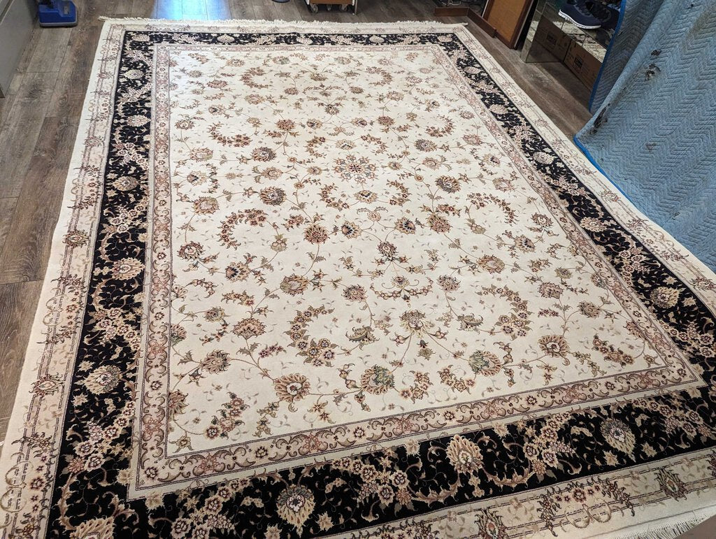 Hand Woven Wool Area Rug 109in x 155in