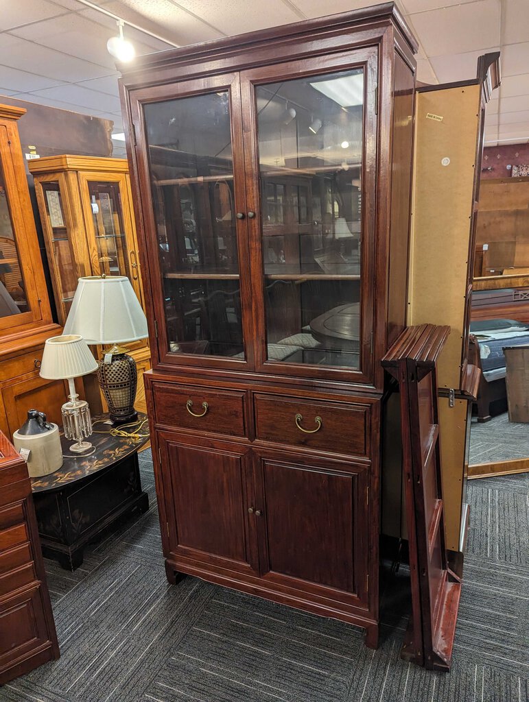 Vintage Rosewood China Cabinet