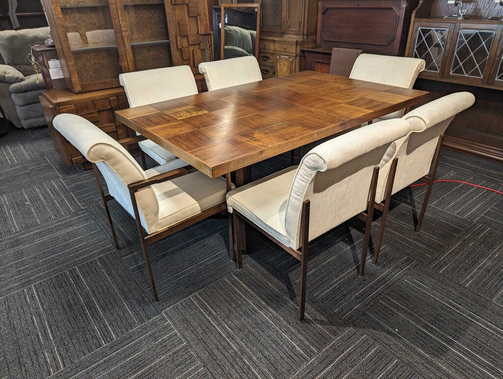 Mid Century Modern Lane Table With Six Stol Kamnik Chairs