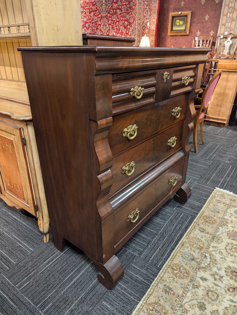 Antique Empire Six Drawer Chest