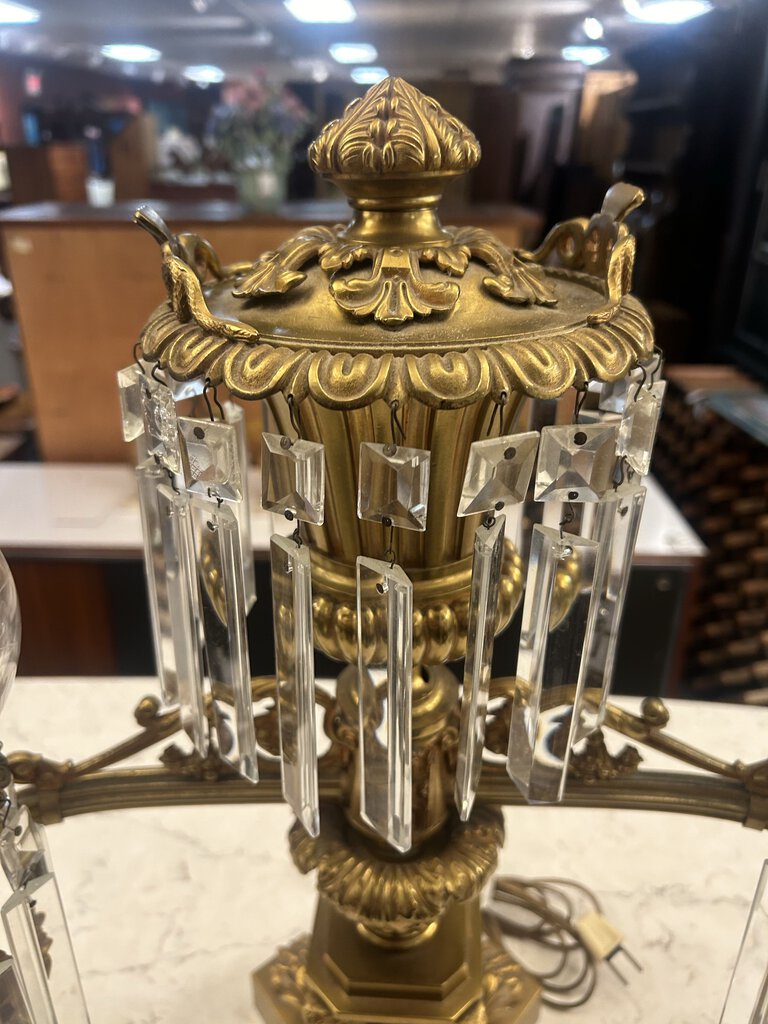 Ornate Argand Gilded Bronze Victorian Lamp