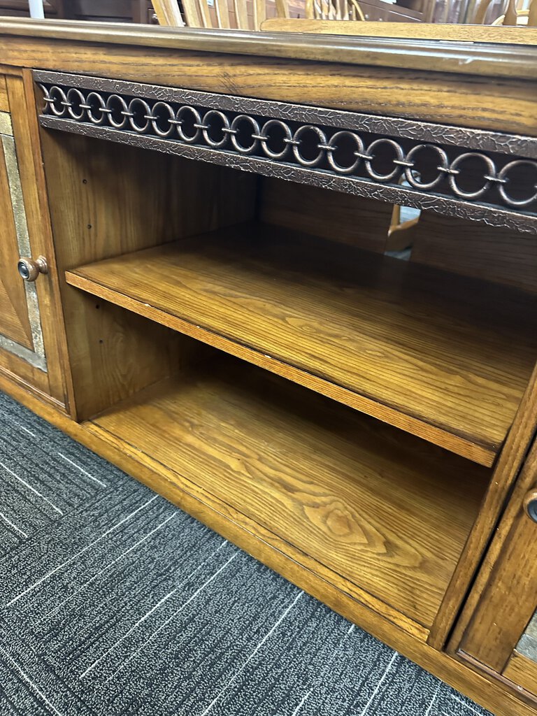 Contemporary Oak Media Cabinet