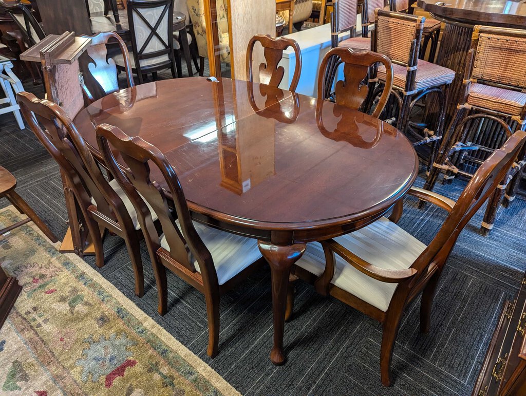 Cherry Table With Six Chairs