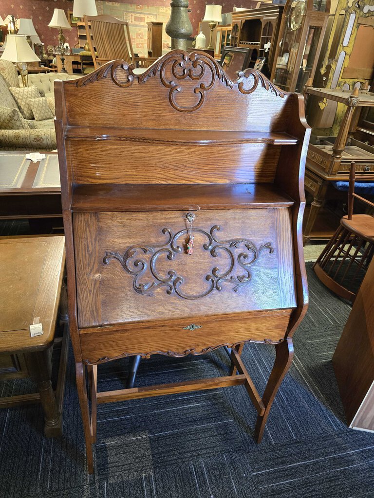 Cute Oak Drop-front Desk Circa 1890