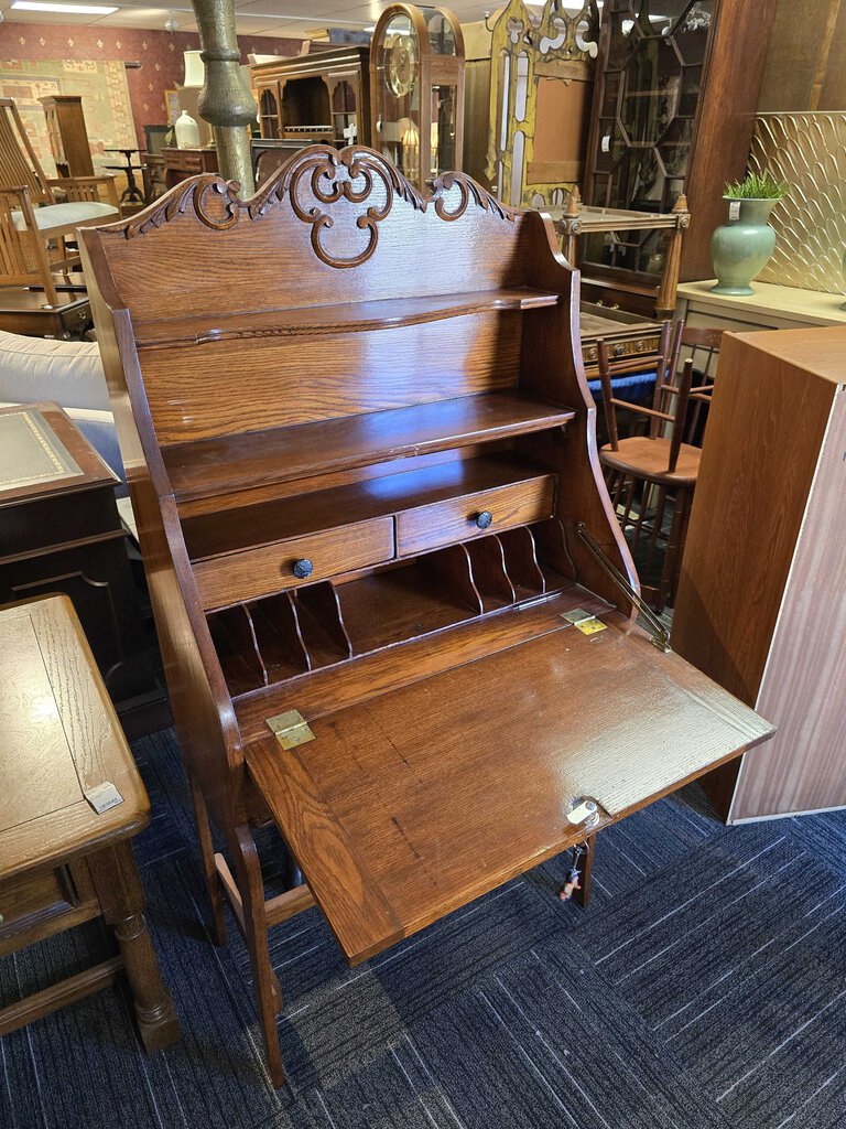 Cute Oak Drop-front Desk Circa 1890