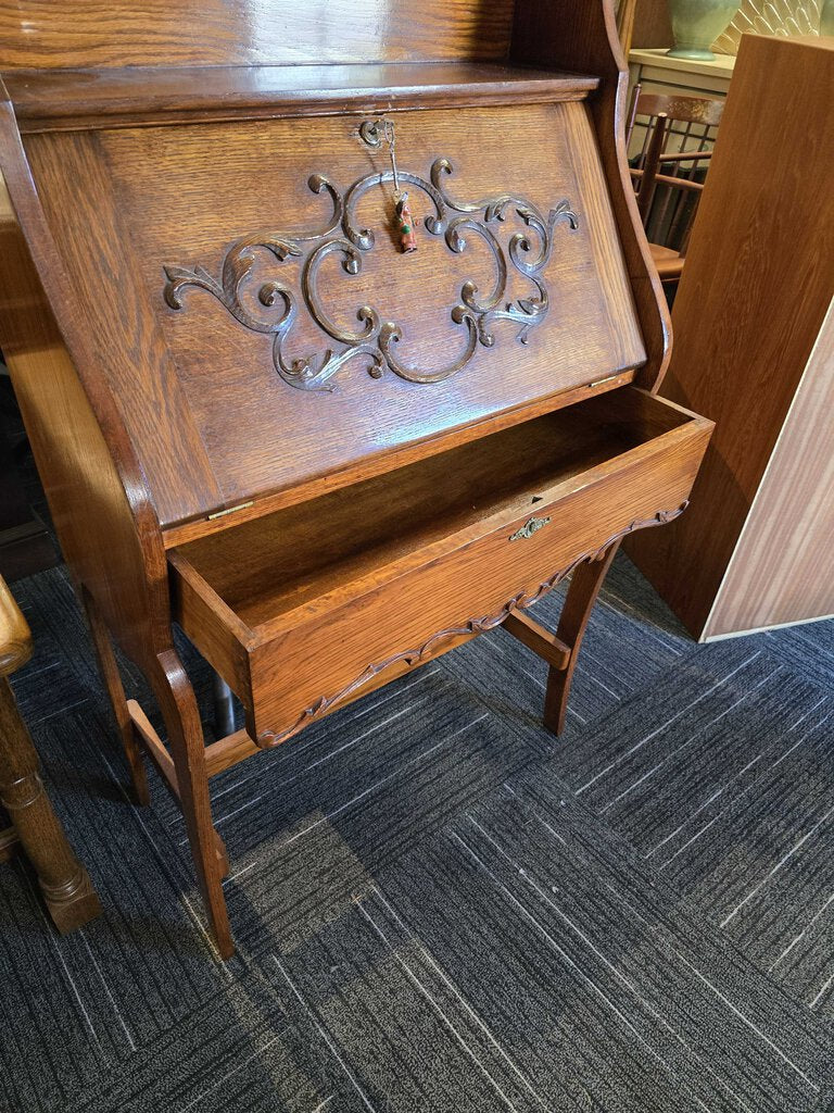 Cute Oak Drop-front Desk Circa 1890