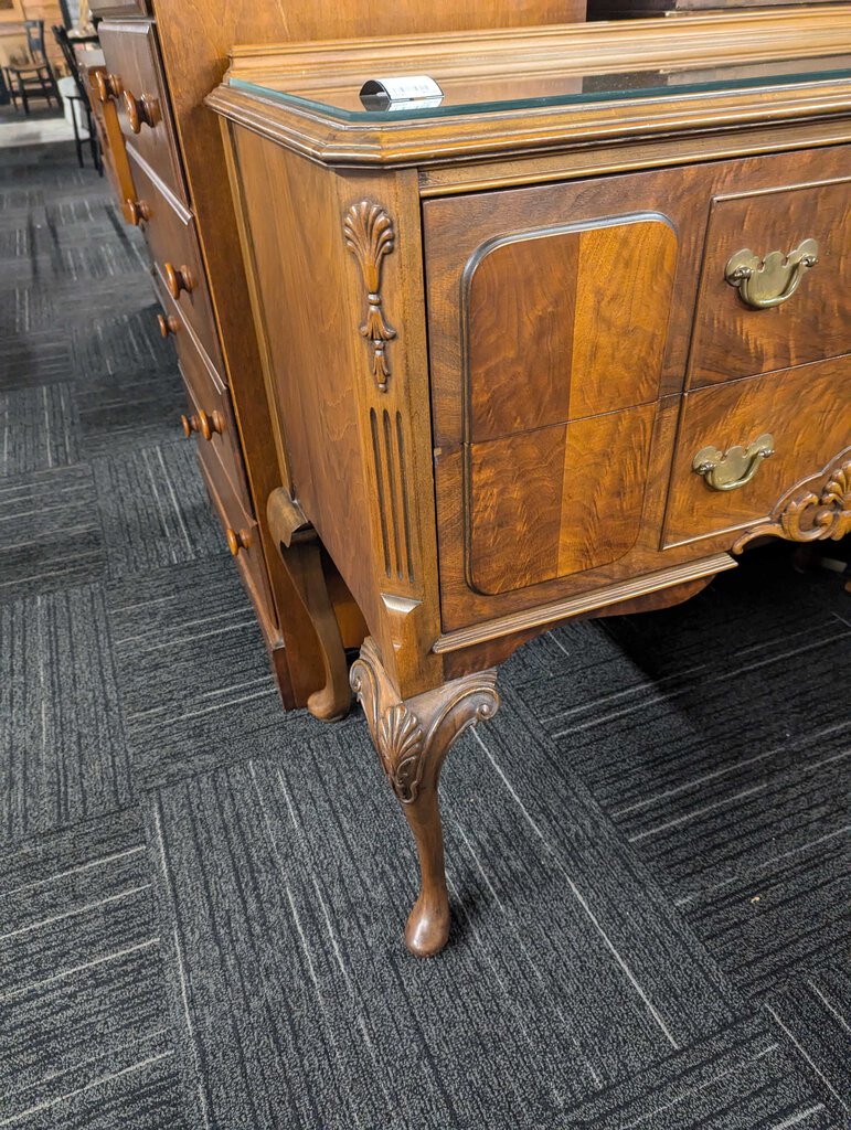 Vintage Server With Glass Top